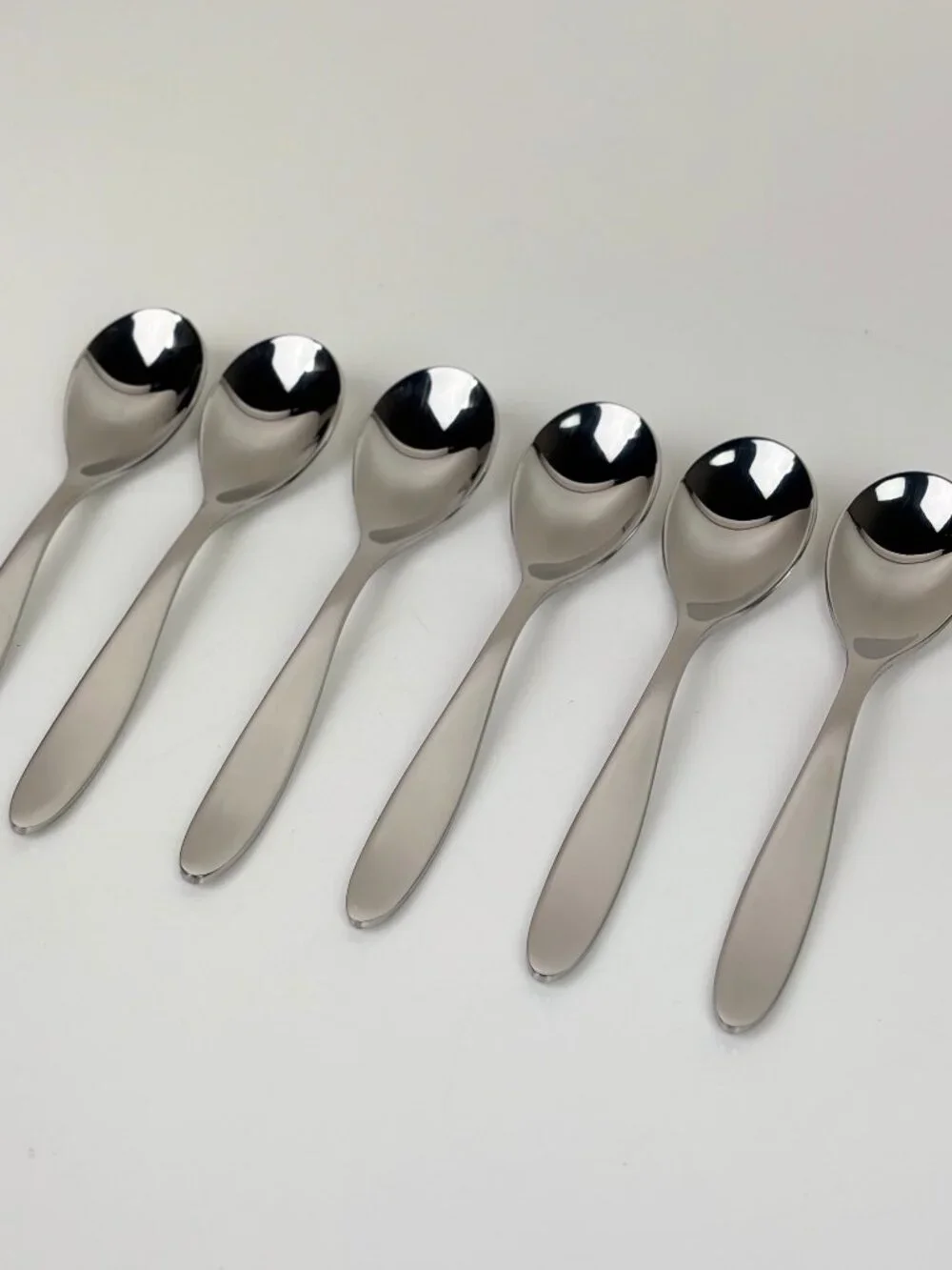 Set of 6 Alessi for Delta Airlines Stainless Steel Teaspoons 5